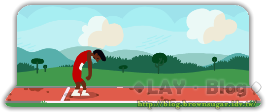 Google Doodle：2012 倫敦奧運 跨欄小遊戲